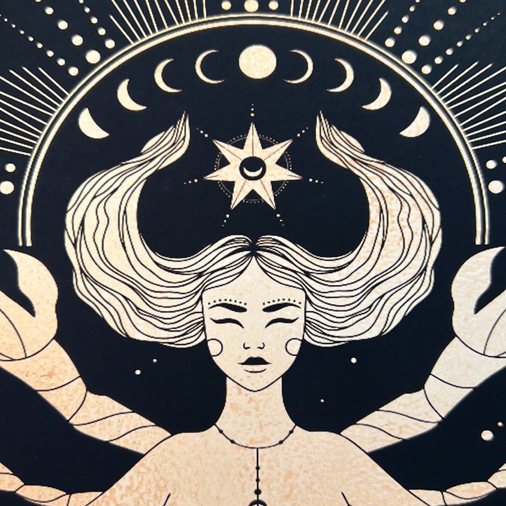 Cancer Wall Art Celestial Zodiac Horoscope Illustration Print Poster Unframed - Picture 15 of 17